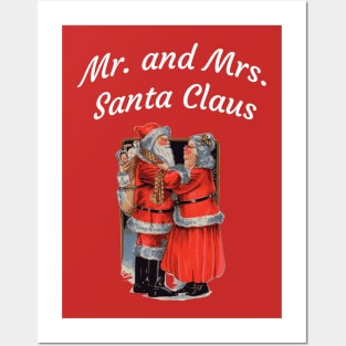 Mr. and Mrs. Santa Claus Posters and Art